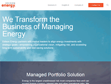 Tablet Screenshot of edisonenergy.com